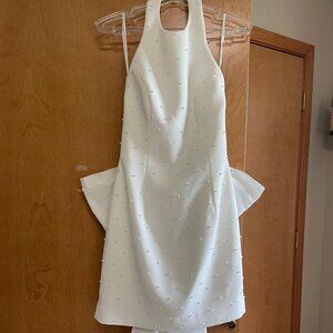 Rebecca Vallance Perle Bow Mini Dress US 4